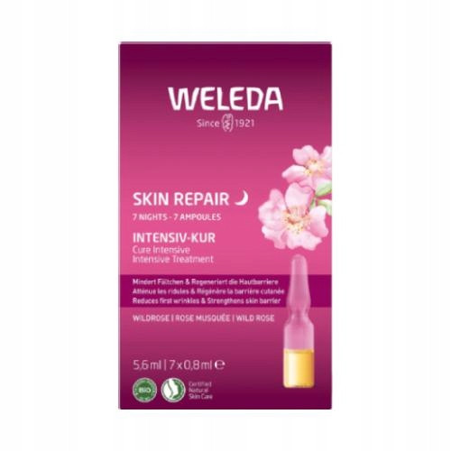  WELEDA Skin Repair Tratament intensiv cu trandafir sălbatic, 7x0,8ml