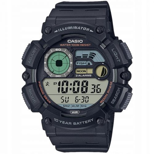  Ceas Casio WS-1500H-1AVEF, barbati, Fishing Timer