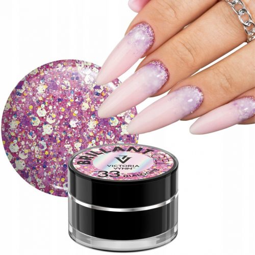  VICTORIA VYNN GEL BRILLANT GEL DE DECORARE GLITTER PRINCESS 33 DIALOGITE