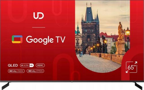  UD TV 65 inch QLED UHD 4k SMART GOOGLE TV HDR10 DOLBY ATMOS VISION