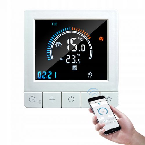  TERMOSTAT DE CAMERA WIFI LCD 16A PROGRAMABIL cu SIGURANTA COPII