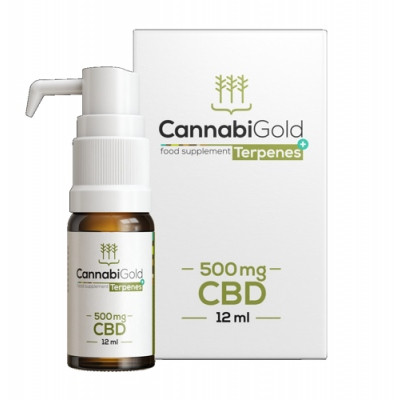  Ulei de cânepă CBD 5% HemPoland CannabiGold Terpenes+ 500 mg 12 ml