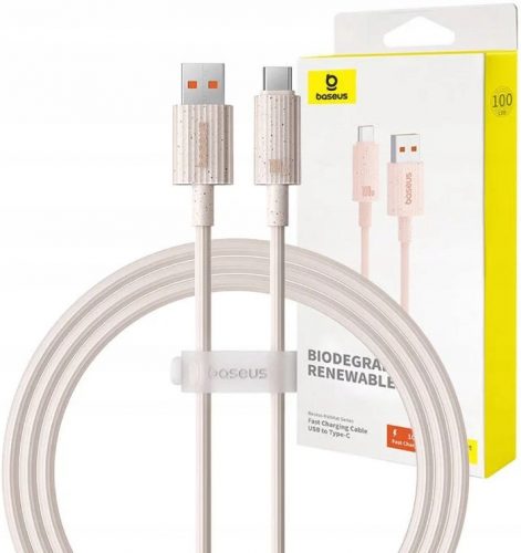  Cablu USB - USB tip C Baseus 1 m roz