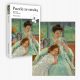  Puzzle cu o poză: O tânără mamă coase - Cassatt (60 piese)