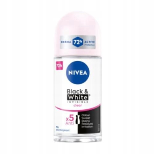  Nivea Roll On Woman Black White Invisible Clear 50 ml