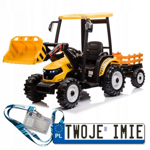  MEGA TRACTOR D68 VEHICUL CU REMORCA 2X200W BLUETOOTH PIELE ECO