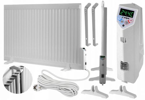  Radiator electric ulei 1500 W LCD PL ELPE panou alb 66x78cm