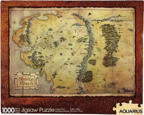  Hobbit Puzzle Harta Pământului de Mijloc 1000 de piese Vărsător