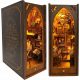  Book Nook DIY Dollhouse Booknook Kit Book Nook Lumină LED în miniatură