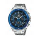  CEAS BĂRBAȚI CASIO EDIFICE EFR-552D-1A2VUEF CRONO OȚEL ALBASTRU + CUTIE 47mm