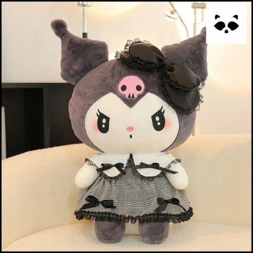  Plush ~ Mascota Kuromi ~ Hello Kitty ~ Perfect pentru un cadou ~ Mare 35 cm