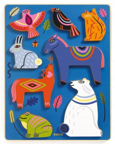  DJECO Totem Animals puzzle 8 piese