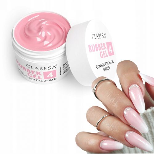  Claresa RUBBER GEL gel pentru unghii constructor extensii constructor 4 90g