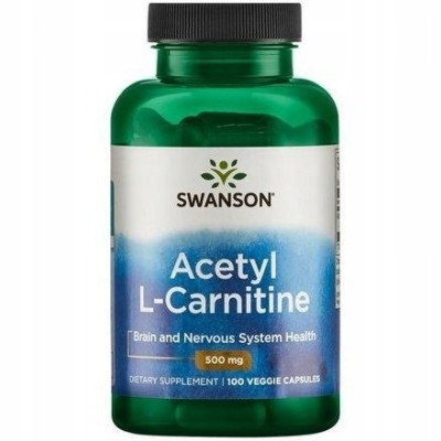  SWANSON ALC ACETIL L-CARNITINA 500 mg 100 CAPSULE