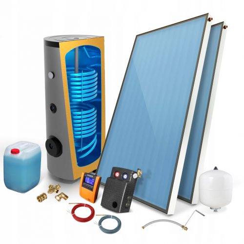  Colector solar Set solar STANDARD 2 x 2,8 cu rezervor de 300l