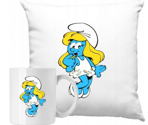  SET PERNE + CANIS Smurfs Smurfette Gift Idee + NUME