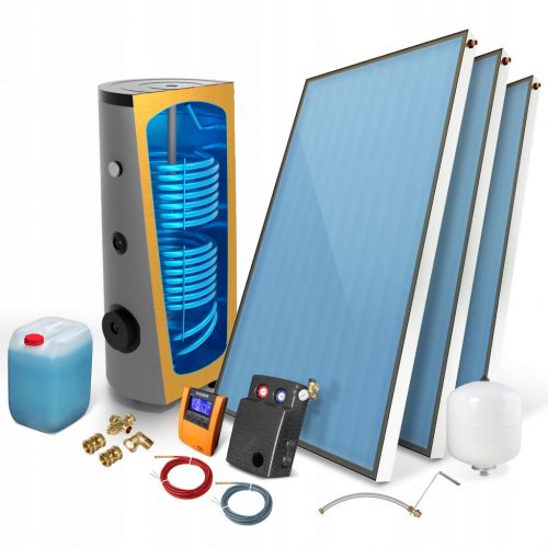  Set solar STANDARD, colector solar 3 x 2,5 cu rezervor de 400l