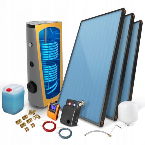  Set solar PREMIUM colector solar 3 x 2,85 cu rezervor de 400l