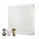  Radiator cu panou de oțel Diamond 1250 W alb 600 x 600 x 105 mm - conexiune inferioară