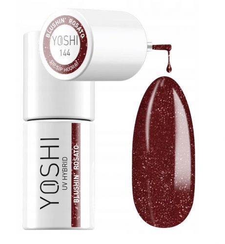  Oja hibridă Yoshi Sip Sip Hooray 6ml 144 Blushin Rosato