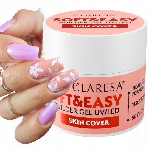  Gel de construcție Claresa Soft&Easy Skin 12g Bej mediu cald cu amestec