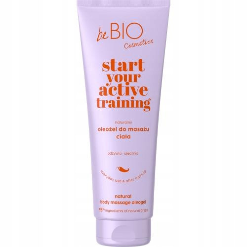  BE BIO Start Your Active Training Oleogel natural pentru masaj corporal, 250ml