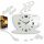 Ceas de perete ModernClock alb, negru 64cm