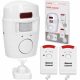 Alarma wireless Virone AS-1 alba cu 2 telecomenzi