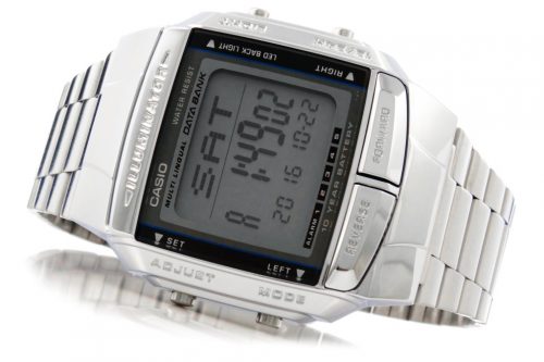  CASIO DB-360-1ADF Ceas Brăţară Digitală Brăţară Metal Argintiu