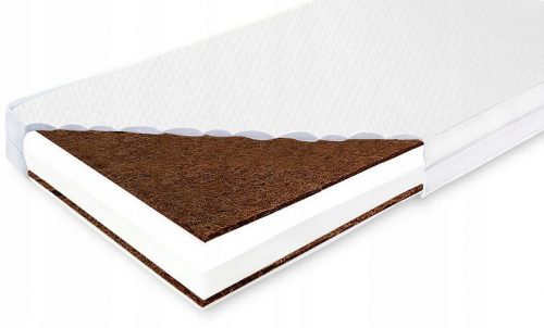  Saltea tapițerie Saltele Coconut mediu-dure 120 x 60 x 12,5 cm