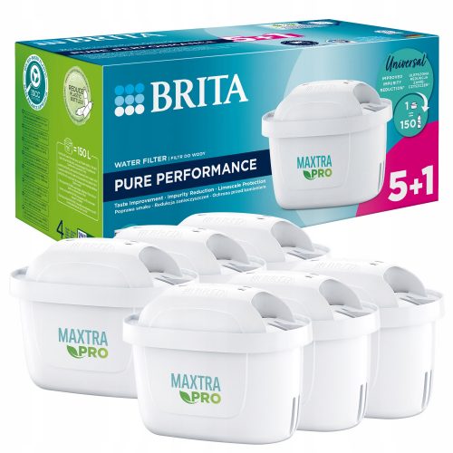  Inserție filtrantă pentru ulcior Brita Maxtra PRO Pure Performance, 6 buc.