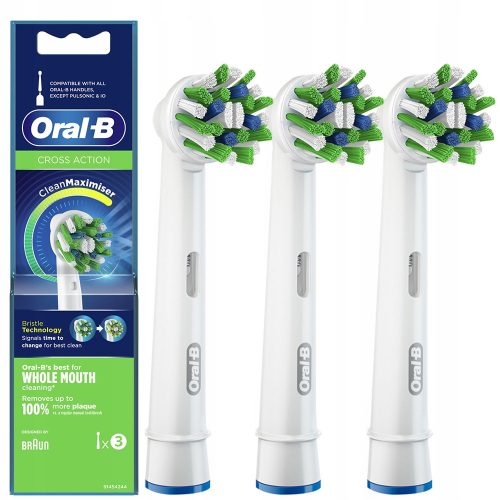  Oral-B CrossAction EB-50-3 Tips 3 buc