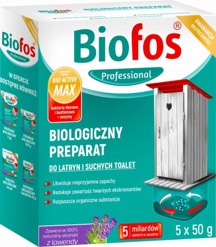  Preparat Biofos pentru latrine și toalete uscate 250 g