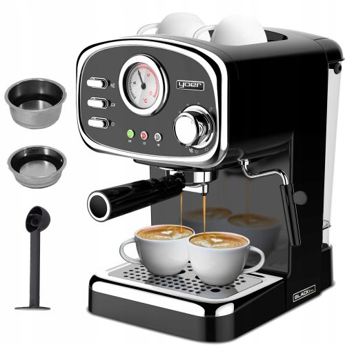  Aparat de cafea espresso negru Yoer Breve 1100 W