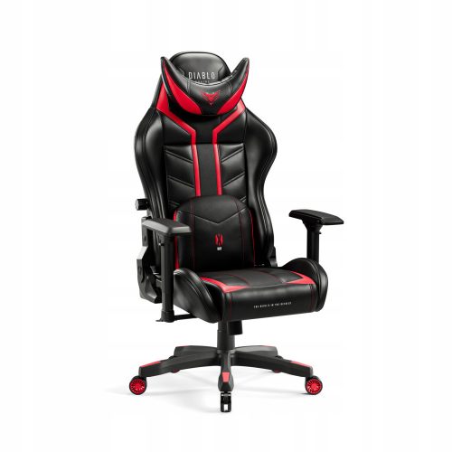  Diablo Chairs Scaun de gaming X-RAY, piele ecologica neagra si rosie