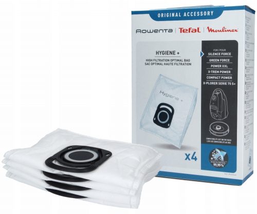  Saci pentru aspirator Hygiene+ Optimal sintetice, 4 buc.