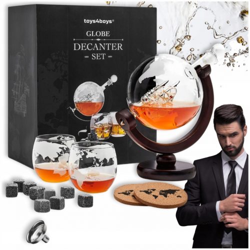  Set de pahare glob decantor pentru whisky