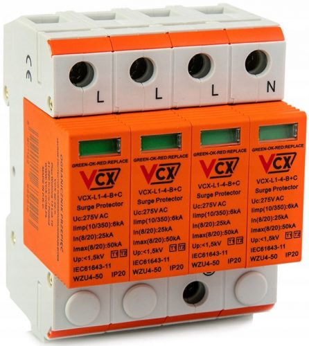 Descărcător VCX 275 V IP20 32 A