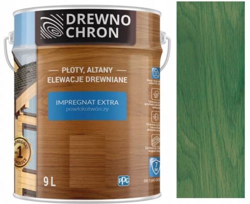  Impregnare lemn Drewnochron 265613 verde 9 l