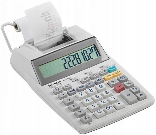  Calculator de birou, cu imprimanta Sharp EL 1607