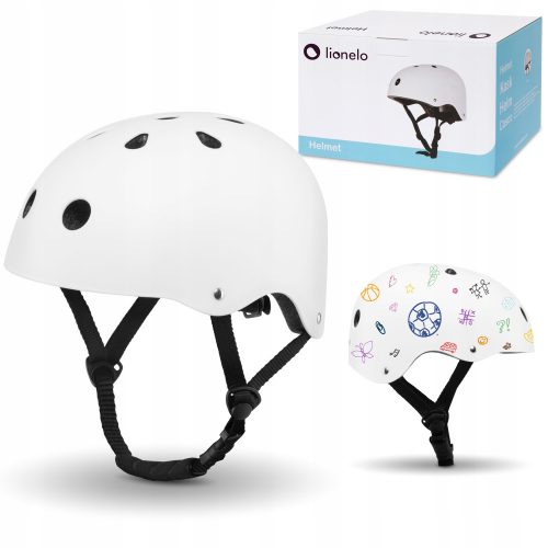  Casca de bicicleta pentru copii Lionelo Helmet, alba