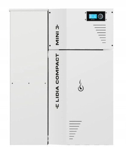  Cazan pe peleti Kozlusan Lidia Compact Mini 15kW cu rezervor lateral