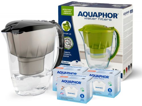  ulcior cu filtru Aquaphor JASPER 2,8 l, negru