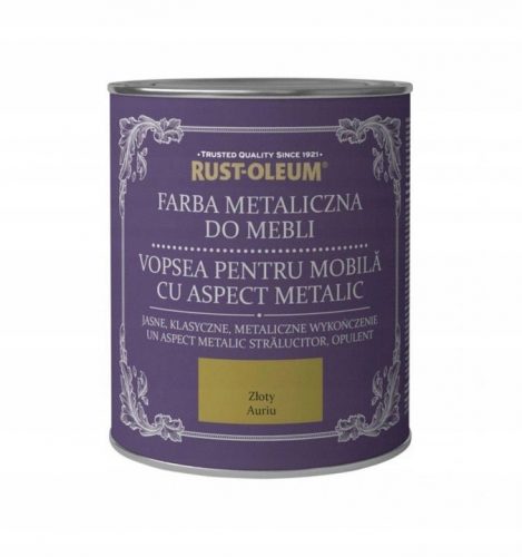 Vopsea mobila metalizata Rust-Oleum 125 ml auriu