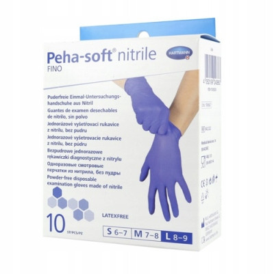  Mănuși Peha-soft Hartmann Peha-Soft Nitril Fino mărimea 9 - L 10 perechi